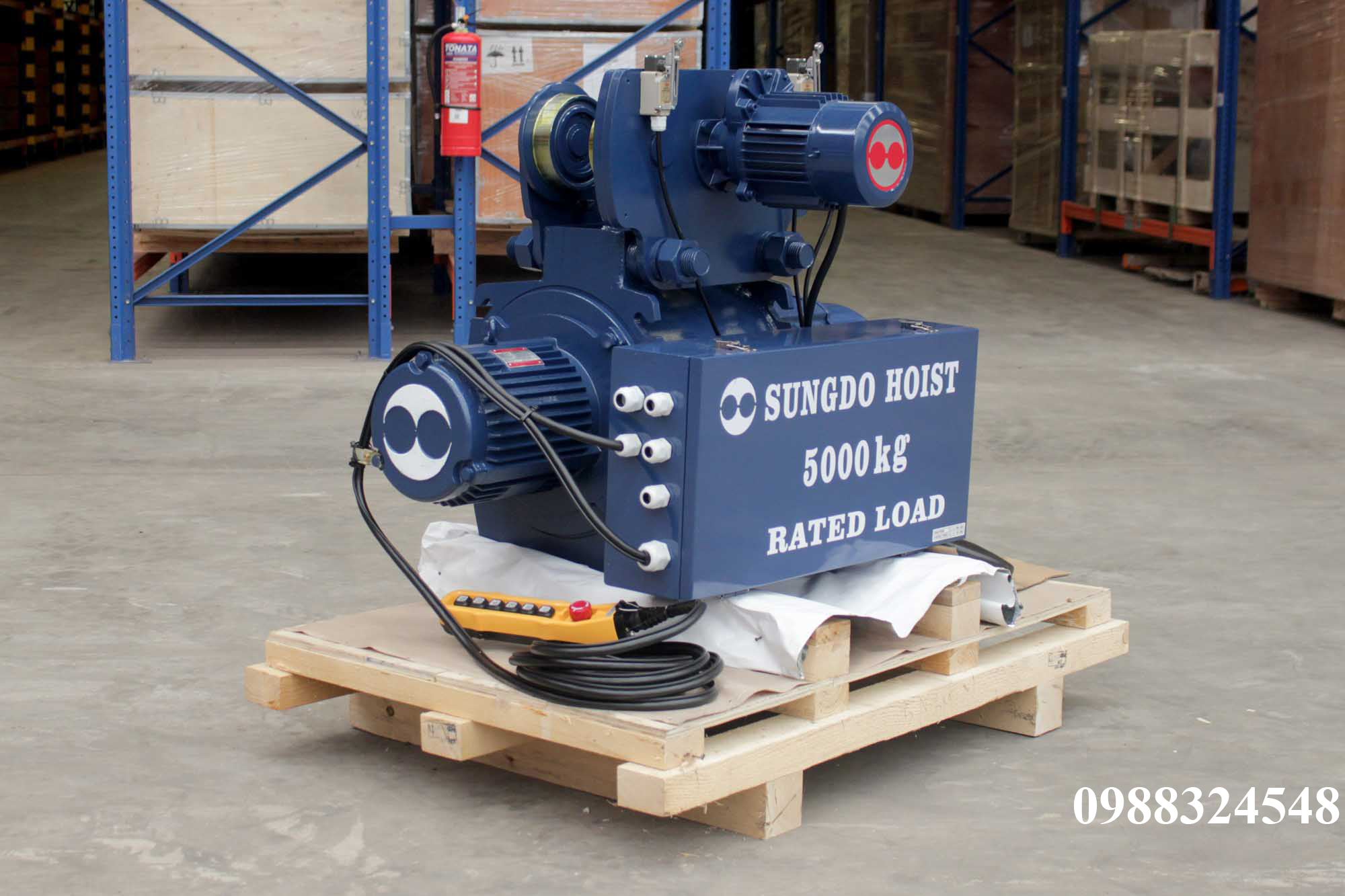 Pa lăng cáp điện Sungdo dầm đơn 5 tấn SM5-H6-MH / 5 ton Sungdo Mono Rail Wire Rope Hoist