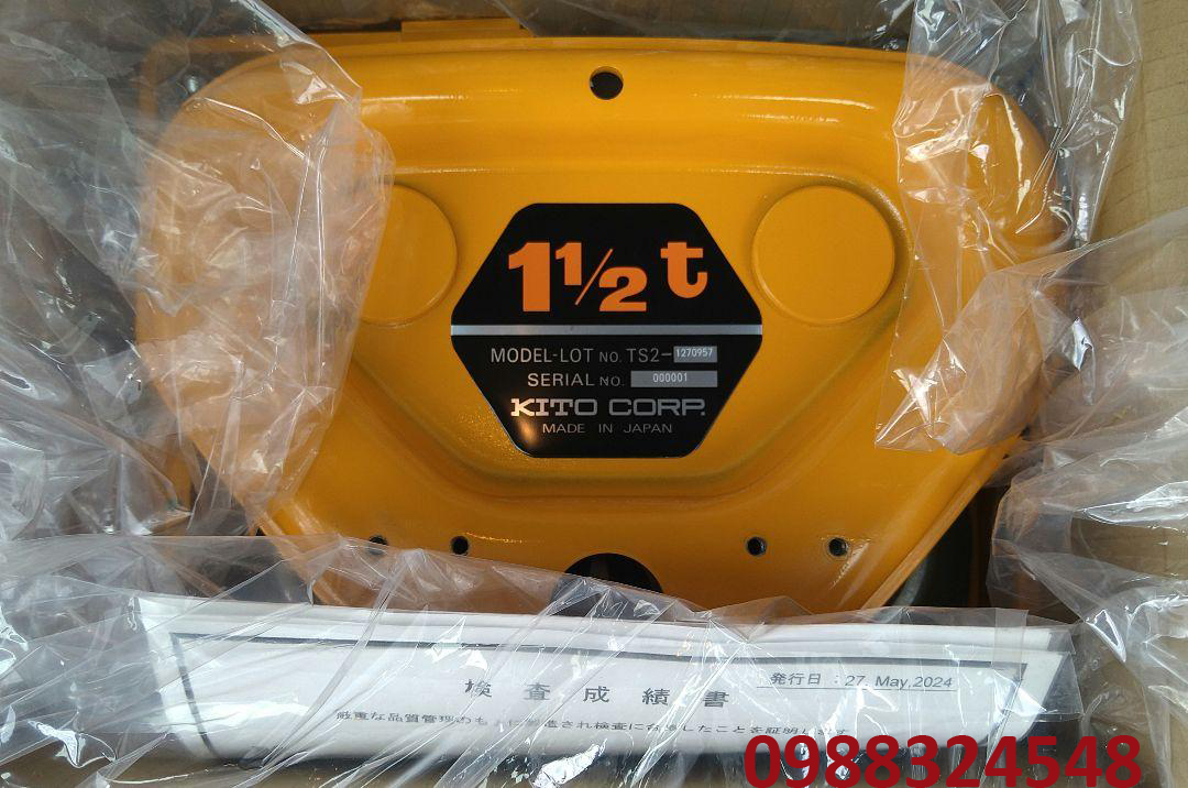 Con chạy đẩy tay Kito TSP-015 / TSP-015 Kito Plain Trolley