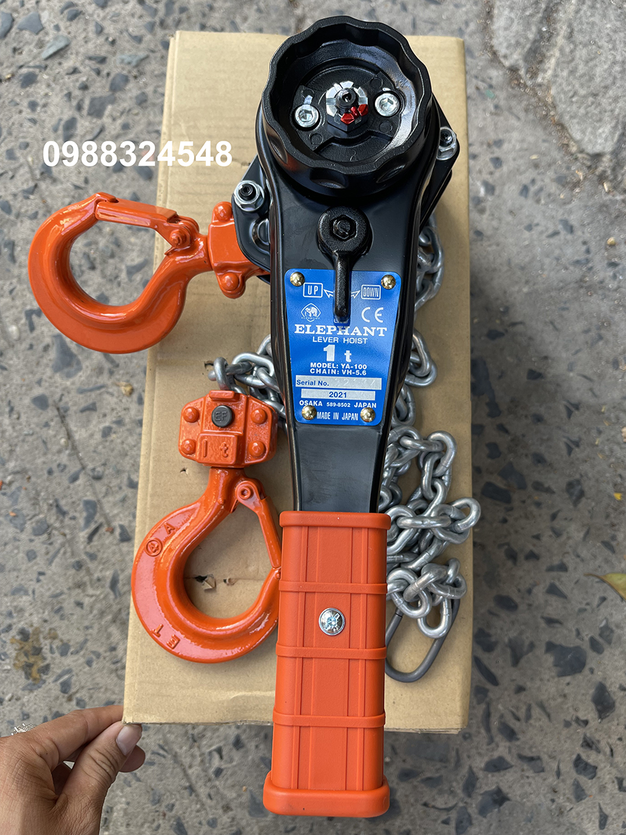 Pa lăng lắc tay Elephant 1 tấn YA-100
